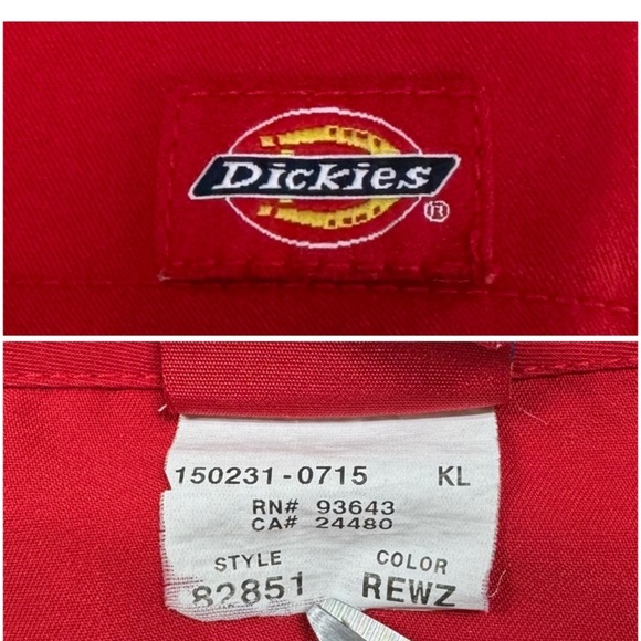 Scrubaid Pink Scrub Jogger Set 1338 & Dickies Red Scrub Top Lot - Picture 10 of 10